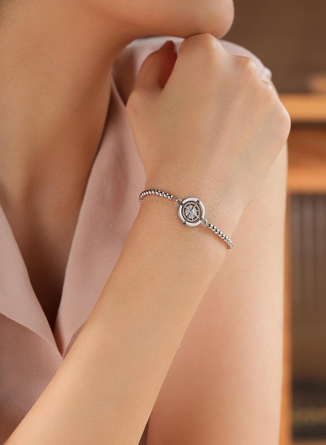 Shonyin Travel Gifts for Women for Travelers Women, Compass Bracelet Jewelry Trip Gifts for Women People Who Love to Travel A Lot - Image 3